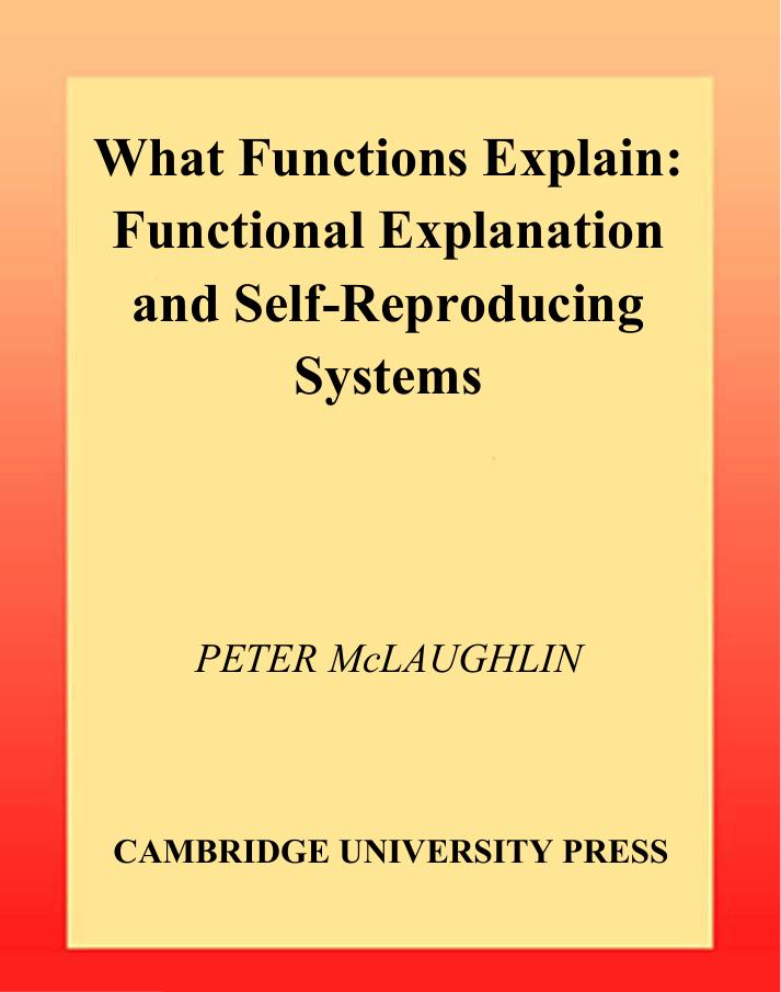 What Functions Explain by Peter McLaughlin