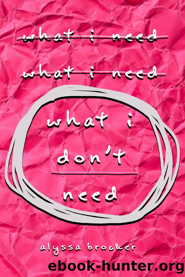 What I Don't Need by Alyssa Brocker