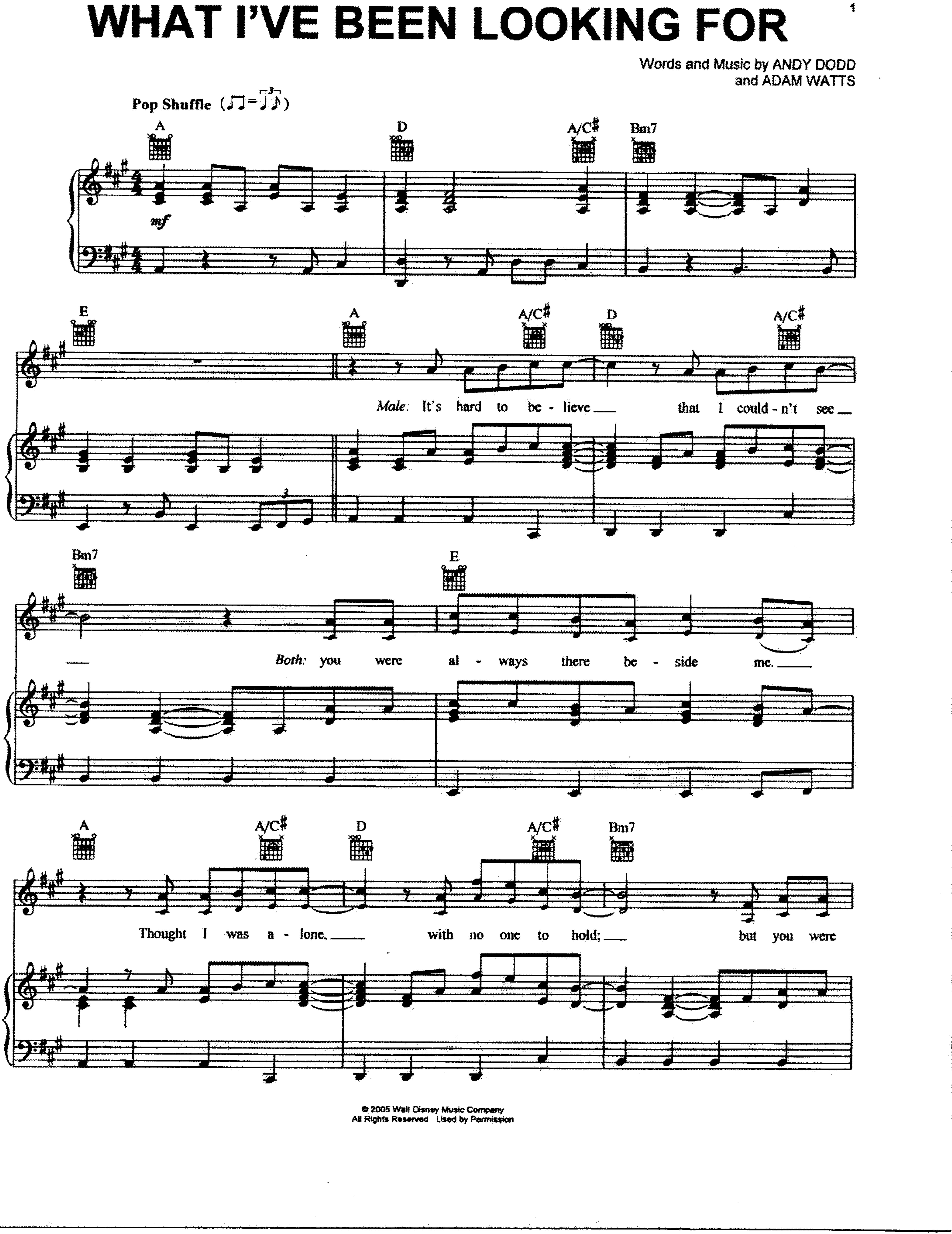 What I've Been Looking For (High School Musical) by Unknown