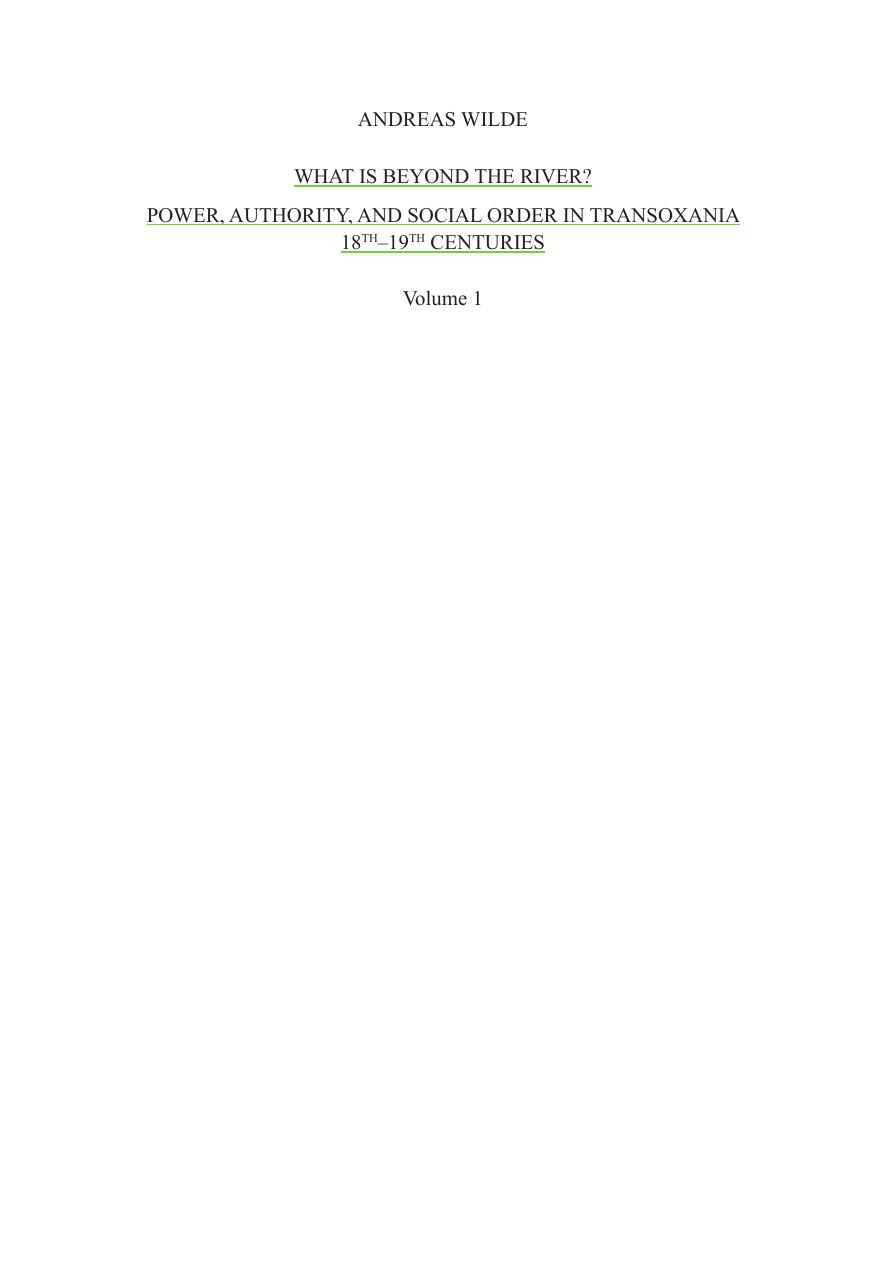 What Is Beyond the River?: Power, Authority, and Social Order in Transoxiania 18th-19th Centuries by Andreas Wilde