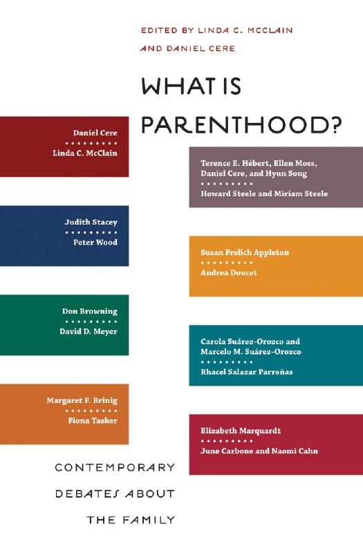 What Is Parenthood: Contemporary Debates About the Family by Linda C. McClain & Daniel Cere