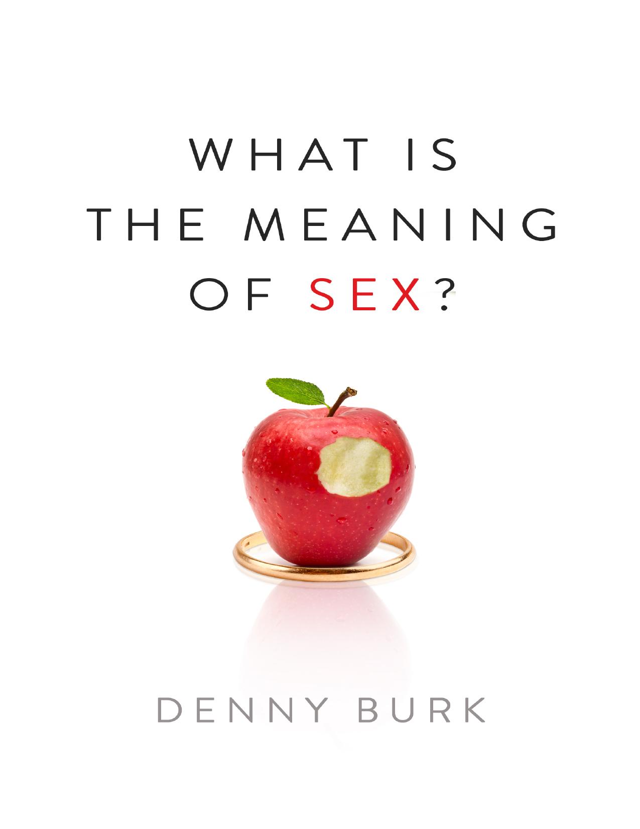 What Is the Meaning of Sex By Denny Burk by Zamzar