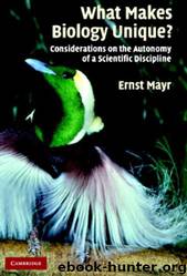 What Makes Biology Unique by Ernst Mayr