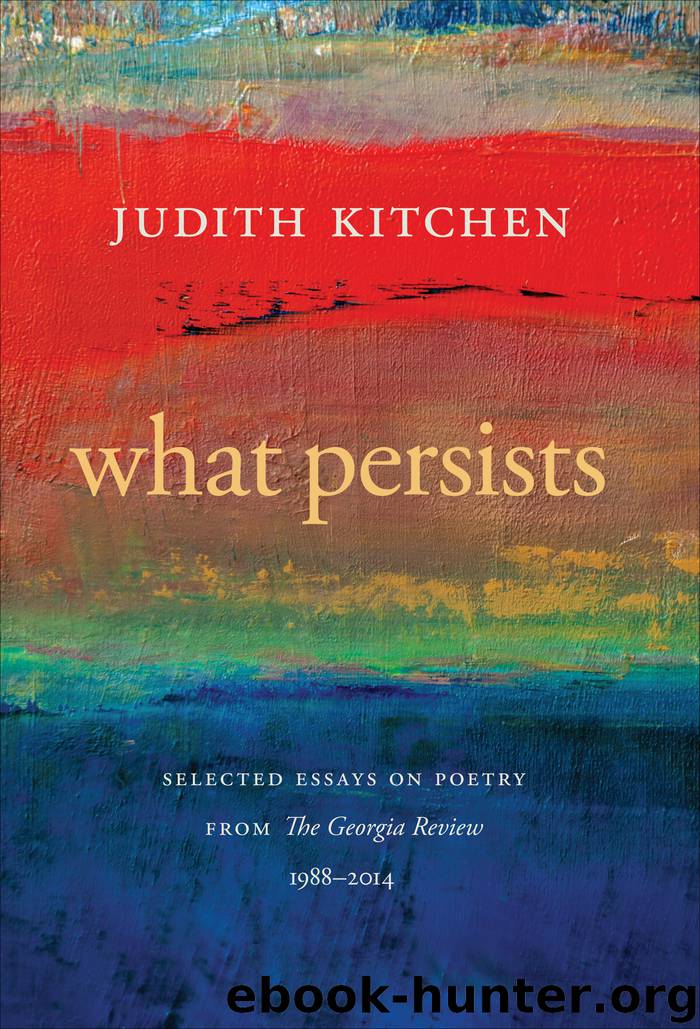 What Persists by Kitchen Judith; Corey Stephen;