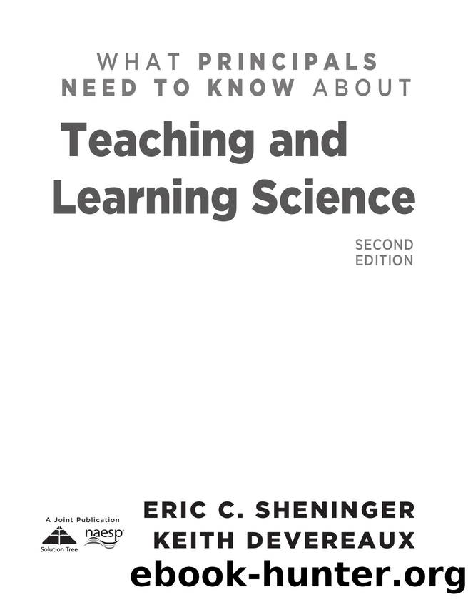 What Principals Need to Know About Teaching and Learning Science by Eric C. Sheninger; Keith Devereaux
