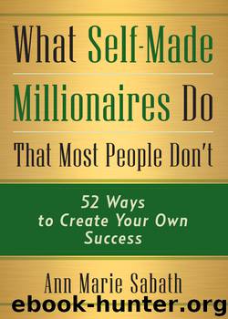 What Self-Made Millionaires Know That Most People Don't by Ann Marie Sabath