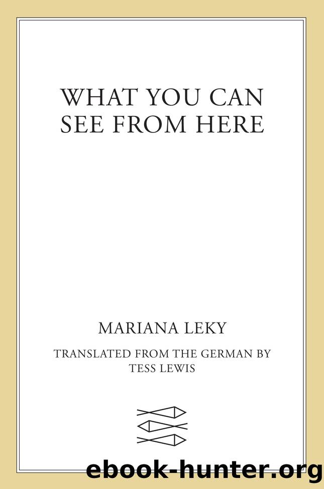 What You Can See from Here by Mariana Leky