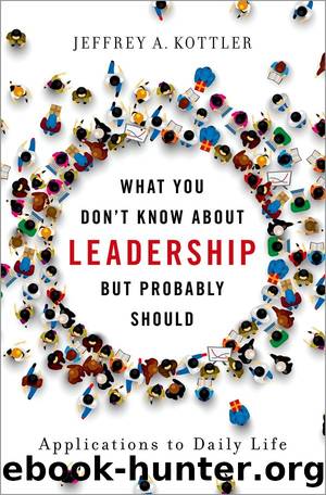 What You Donât Know About Leadership, but Probably Should by Jeffrey A. Kottler