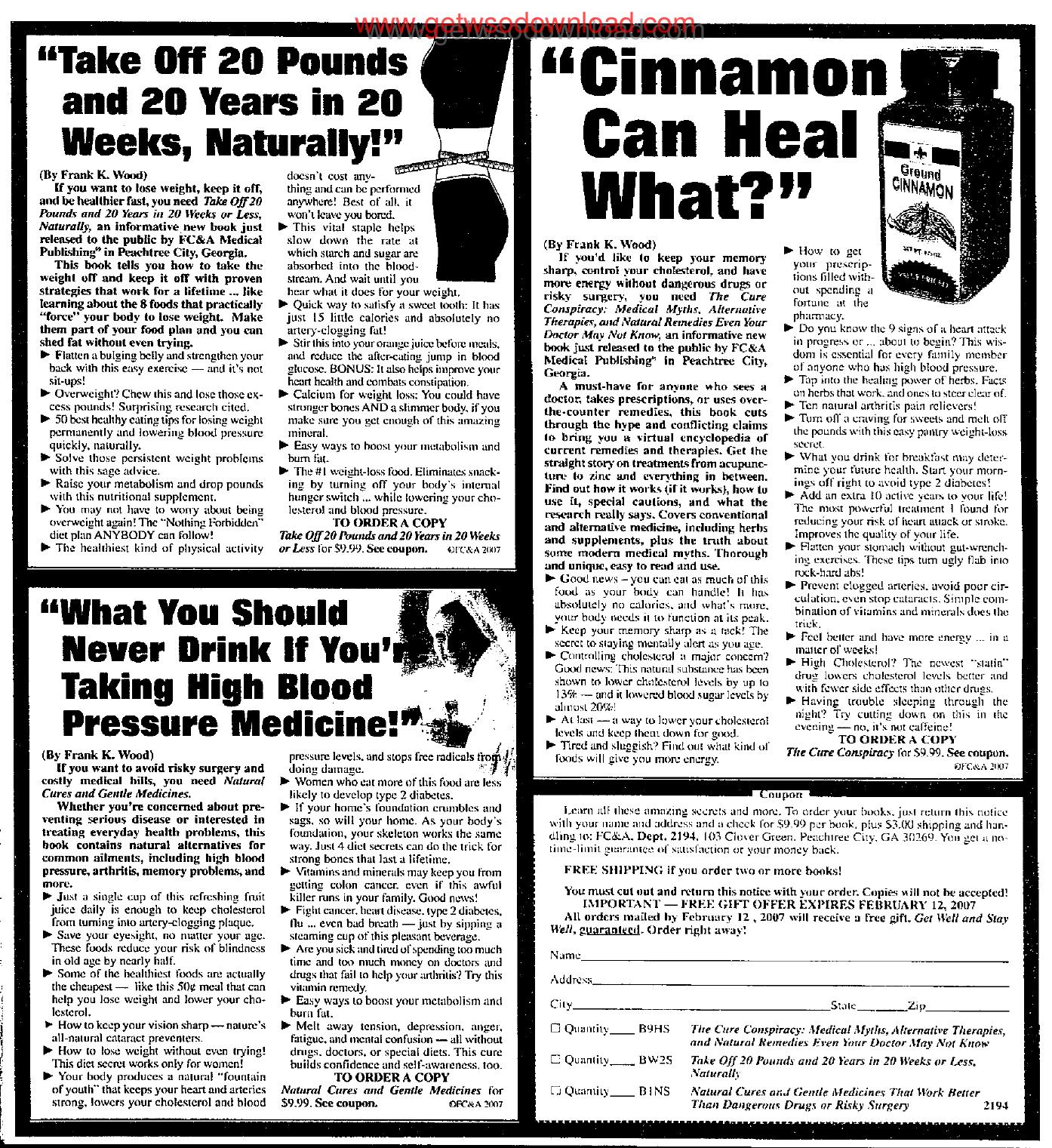 What You Should Never Drink If Youre Taking High Blodd Pressure Meds by Copyright 2007 Heritage Microfilm Inc. and Newspaperarchive.com
