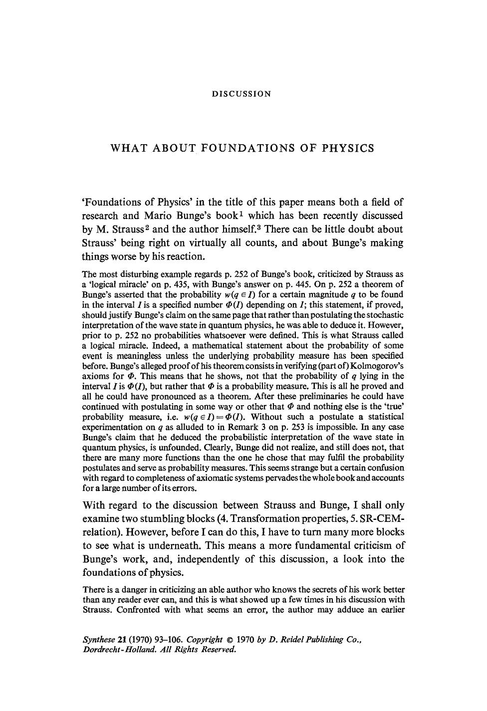 What about Foundations of Physics by Unknown