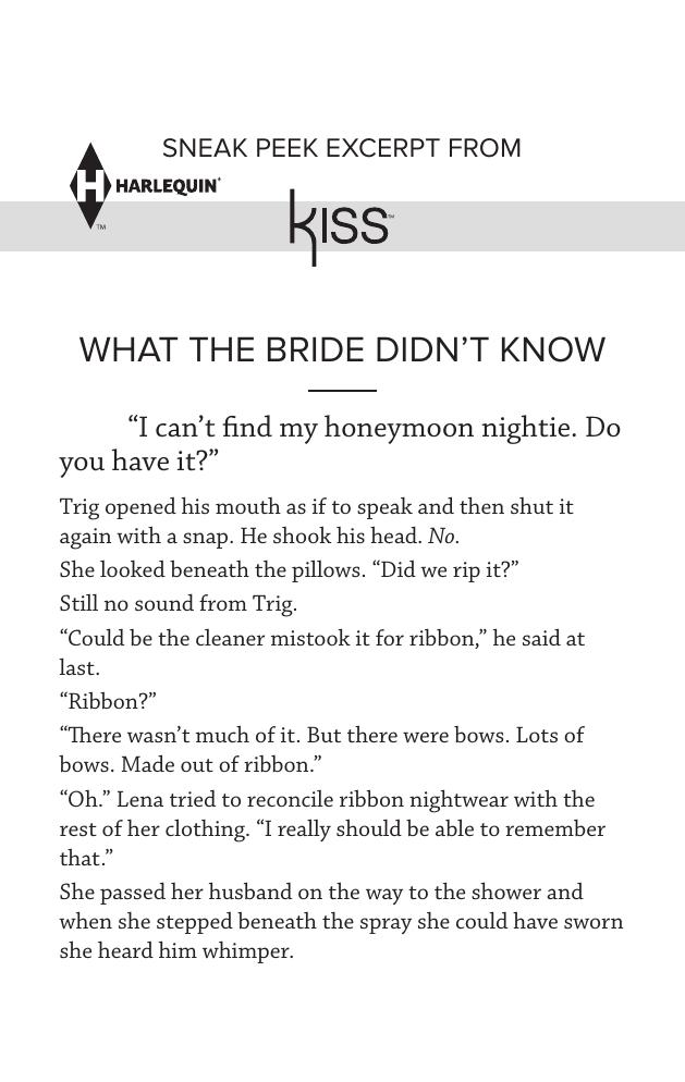 What the Bride Didn't Know by Kelly Hunter