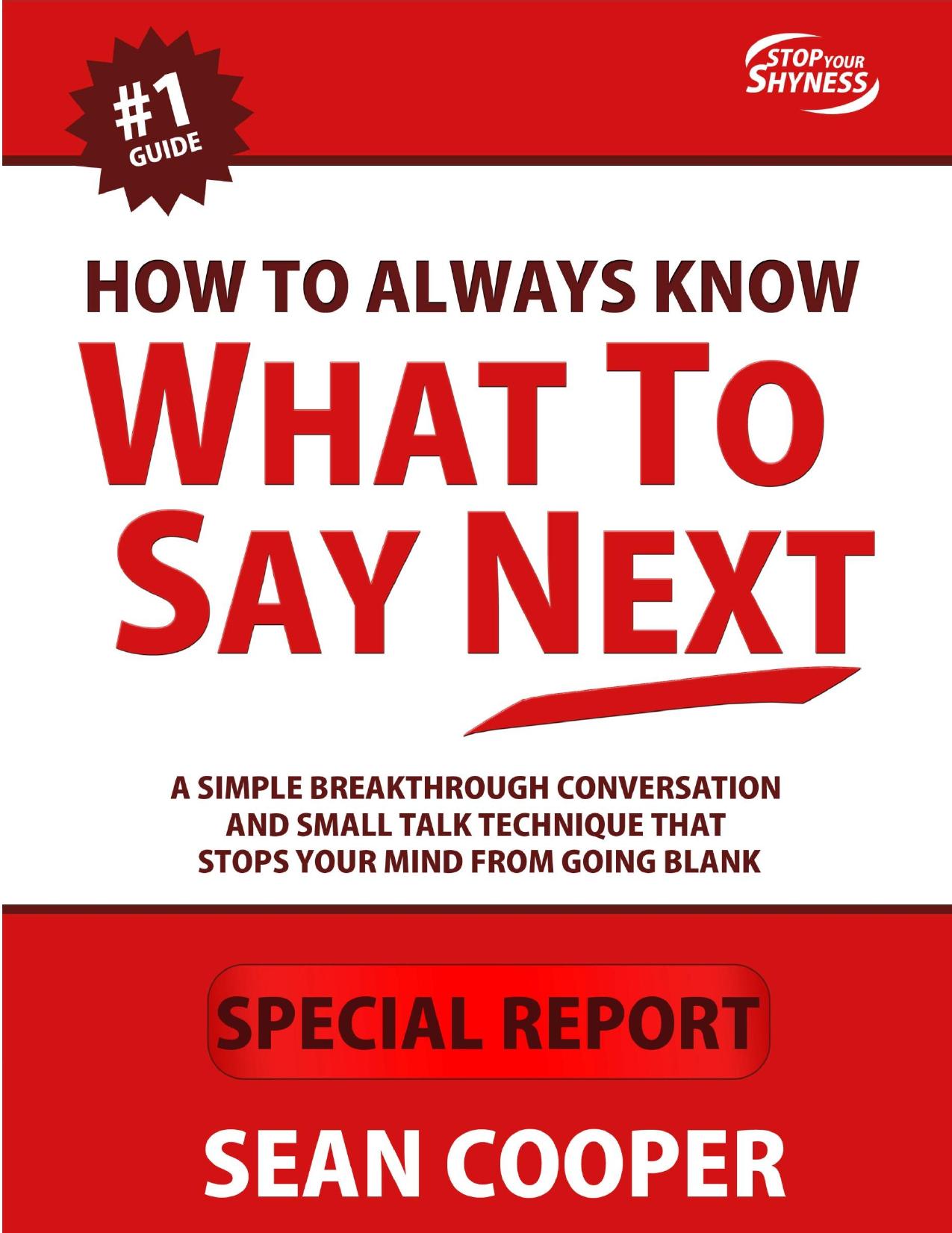 What to Say Next by User
