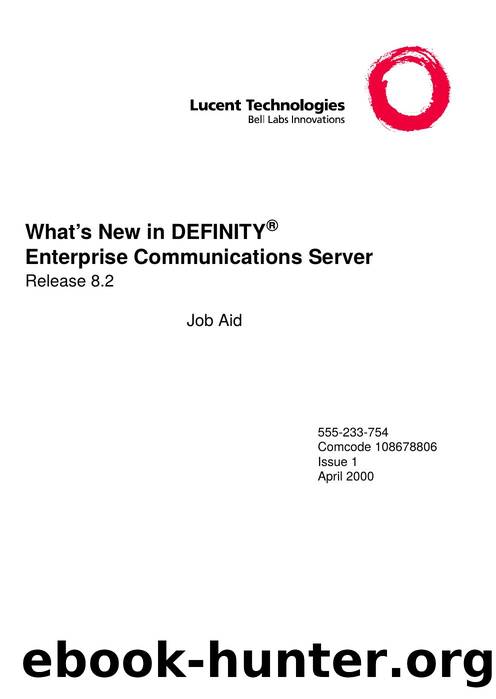 What's New in DEFINITYÂ® ECS Release 8.2 Job Aid by EZ Manuals