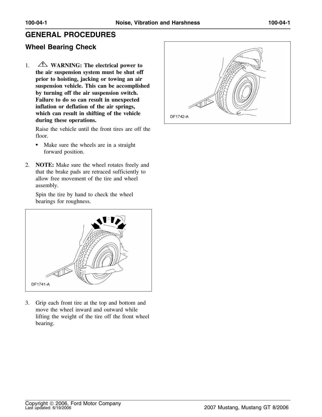 Wheel Bearing Check by Unknown