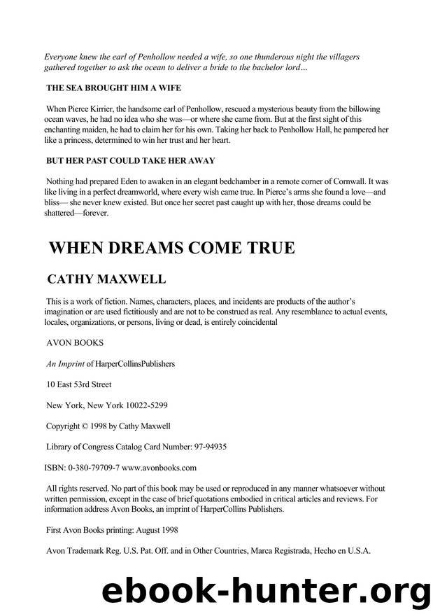 When Dreams Come True by Cathy Maxwell - 03