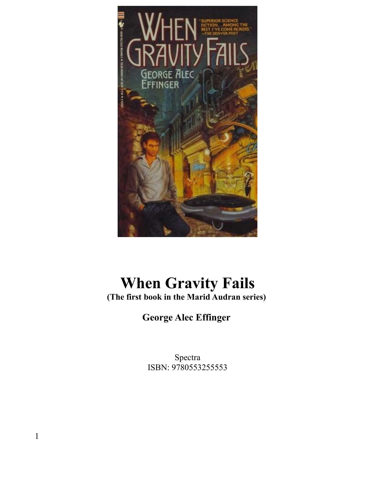 When Gravity Fails by George Alec Effinger