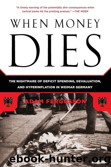 When Money Dies: The Nightmare of Deficit Spending, Devaluation, and Hyperinflation in Weimar Germany by Adam Fergusson