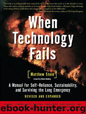 When Technology Fails: A Manual for Self-Reliance, Sustainability, and Surviving the Long Emergency by Matthew Stein