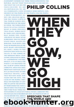 When They Go Low, We Go High by Philip Collins
