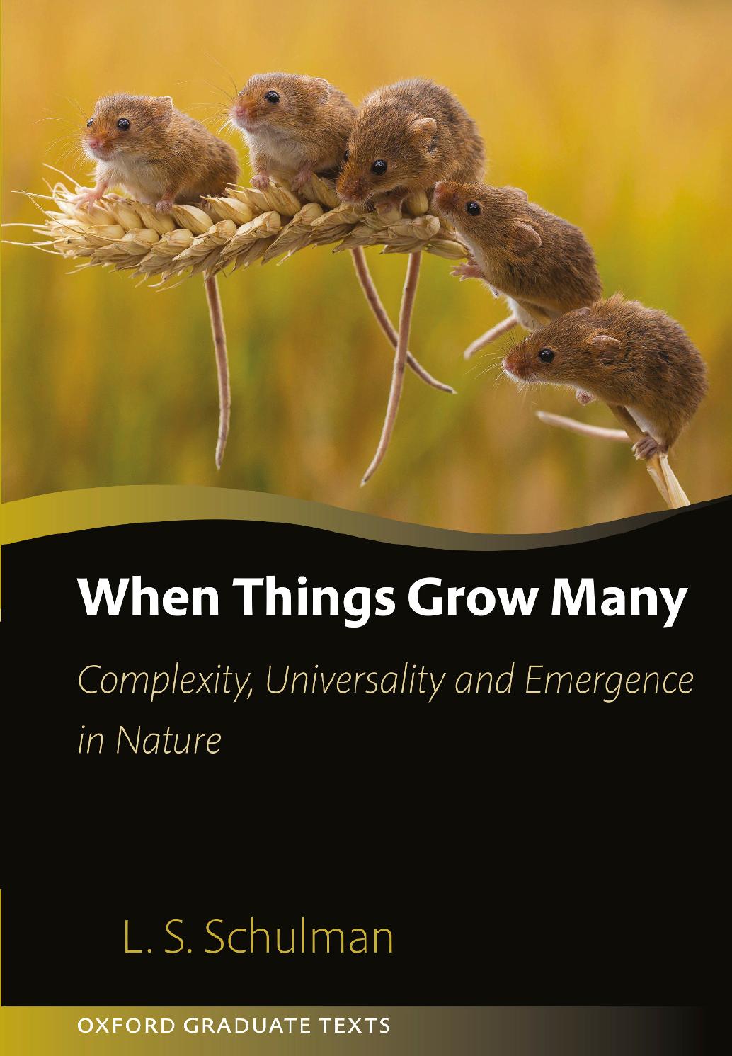 When Things Grow Many: Complexity, Universality and Emergence in Nature (Oxford Graduate Texts) by Lawrence Schulman