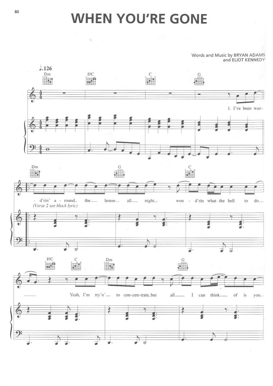 When Youre Gone by Bryan Adams & Mel C