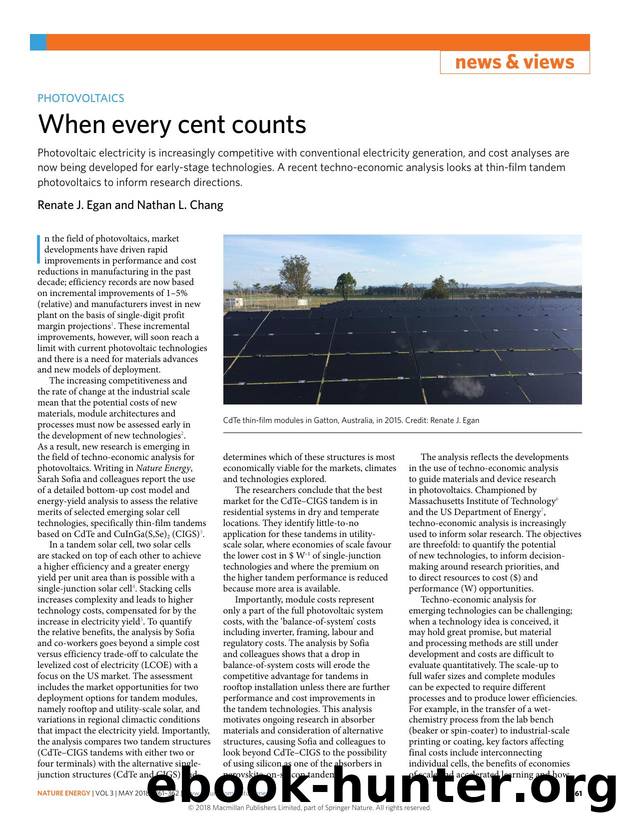 When every cent counts by Renate J. Egan & Nathan L. Chang