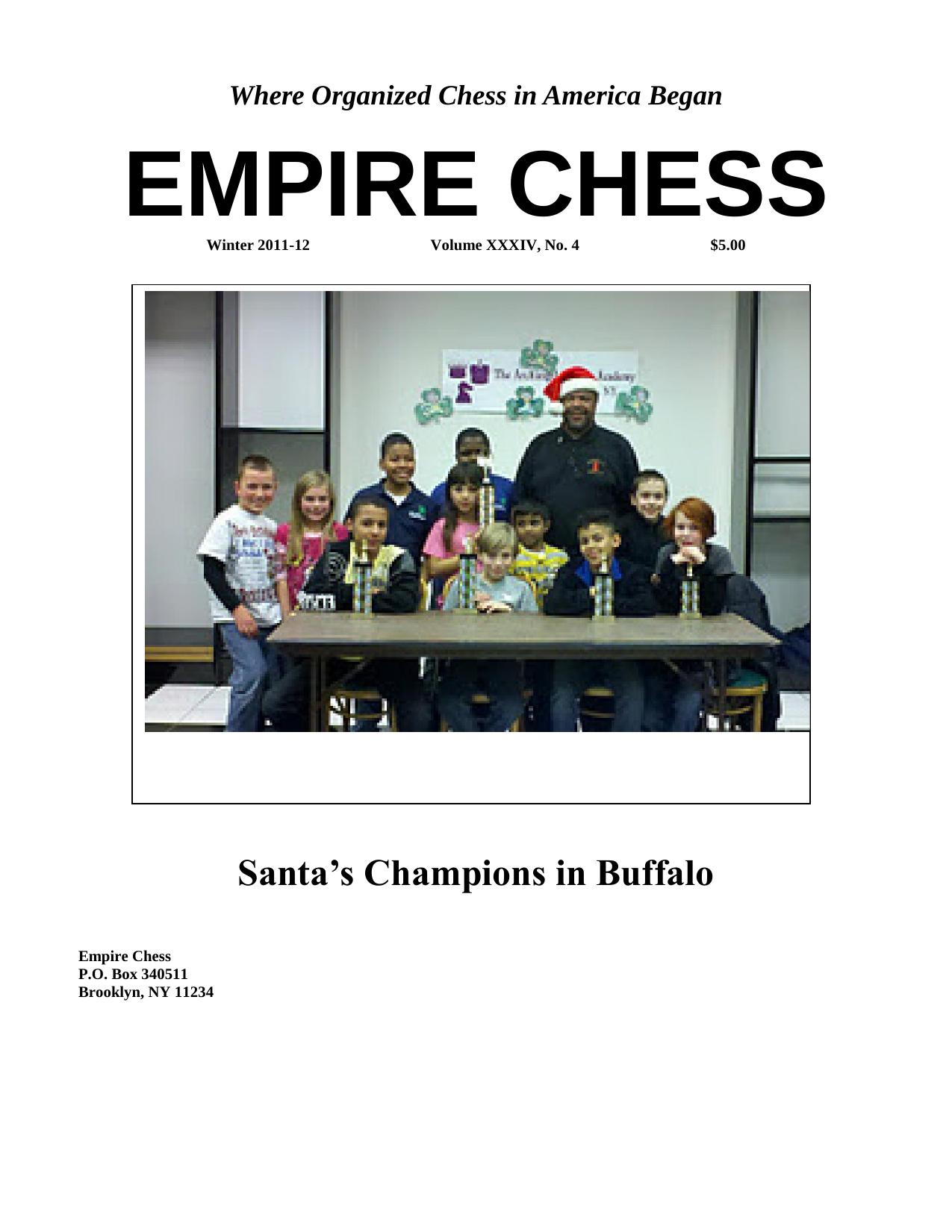 Where Organized Chess in America Began by karl