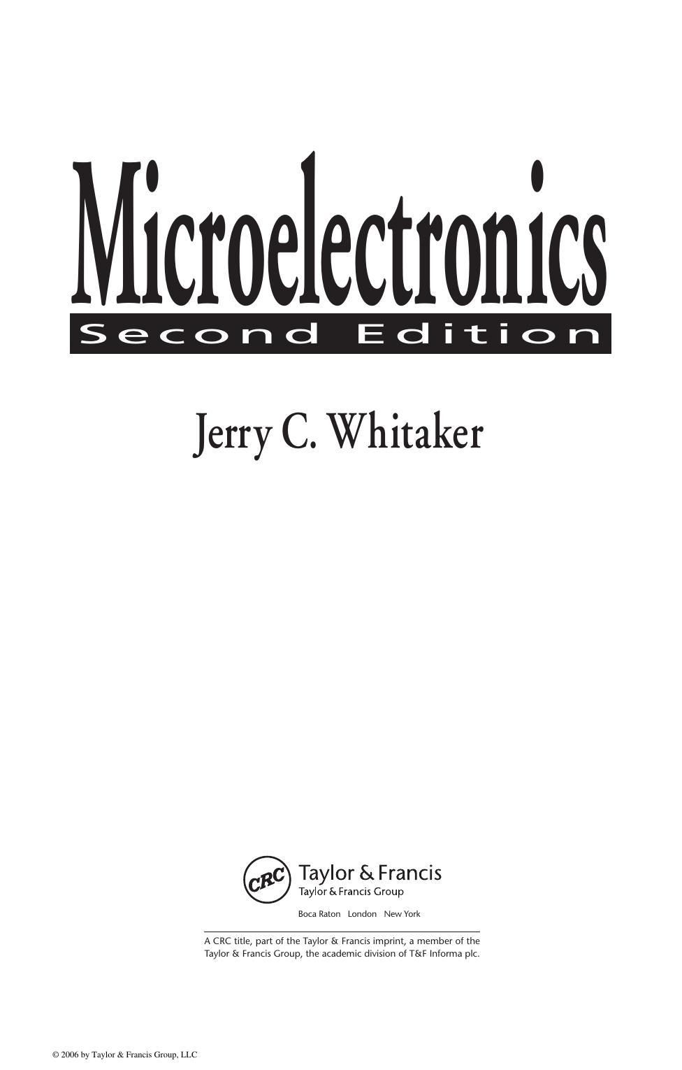 Whitaker by Microelectronics-CRC Press (2005)