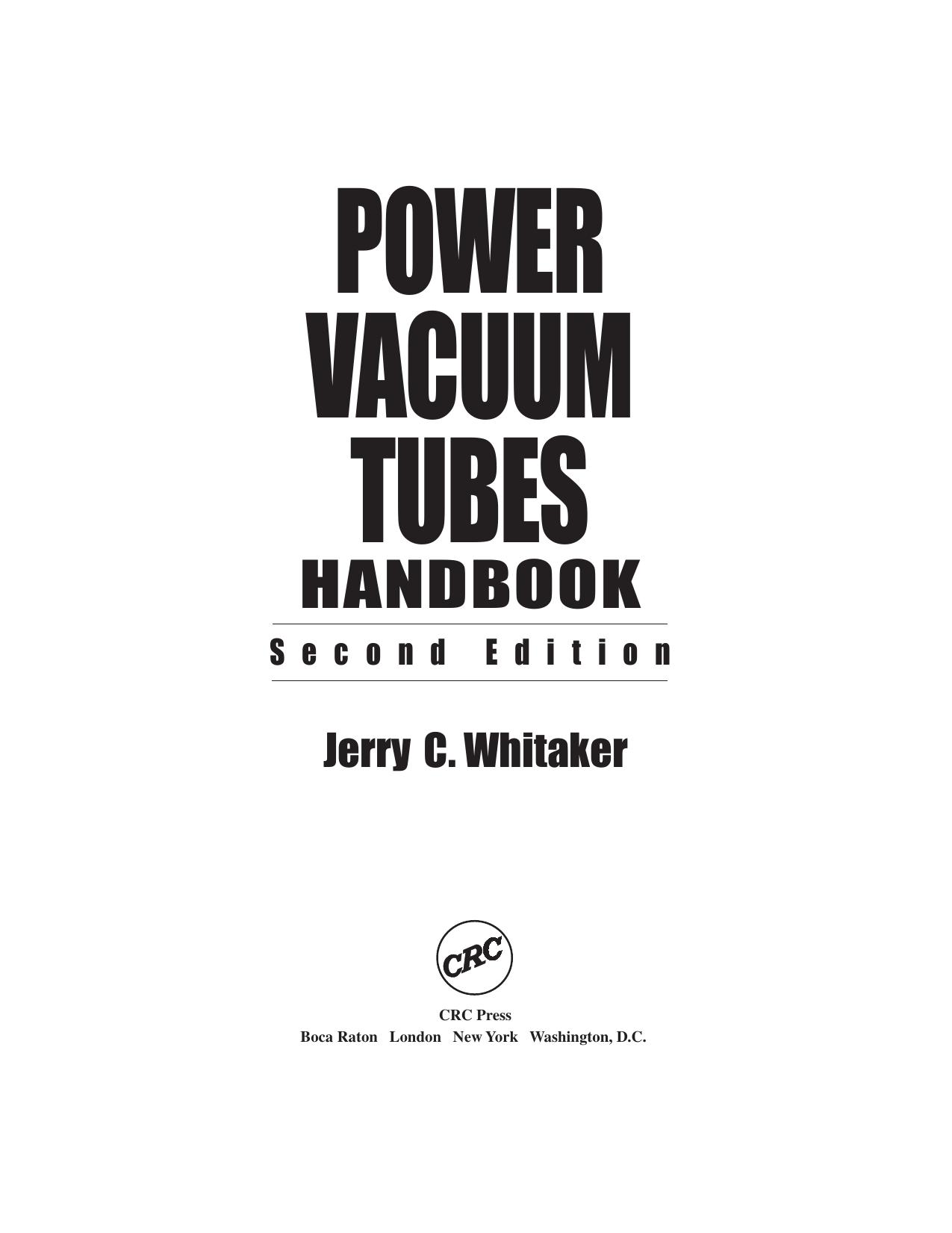 Whitaker by Power vacuum tubes handbook 2ed (1999)