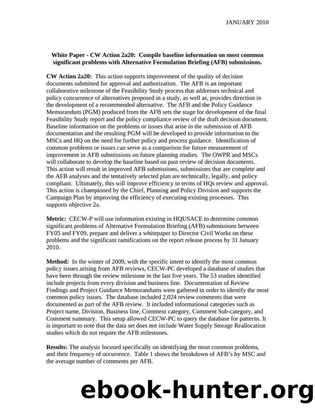 White Paper CW Action 2a20 by Unknown