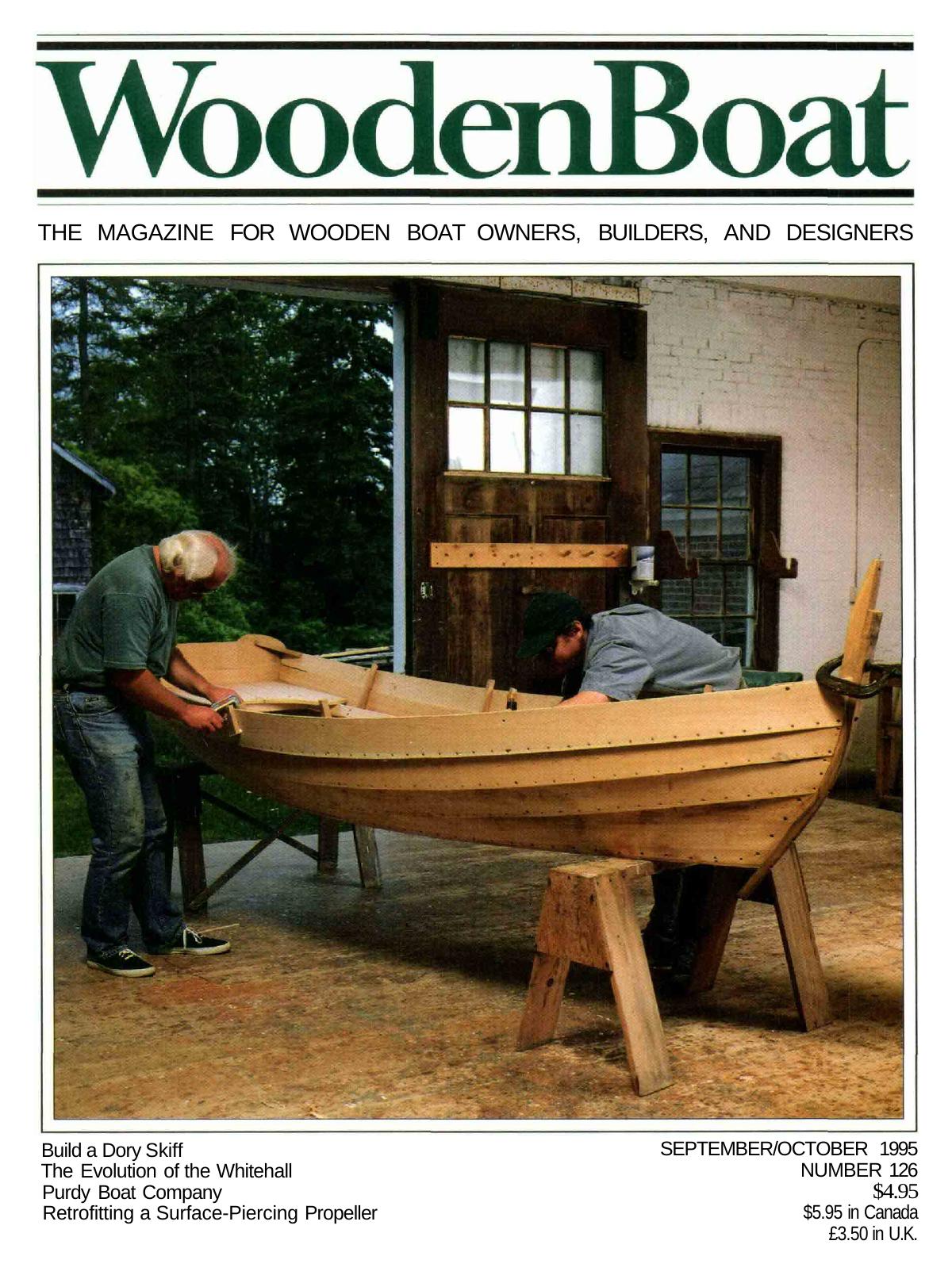 Whitehall , Daysailor , Dory , Skiff Rowing Sailing Boat Sailboat Yacht Plans Plan by Woodenboat Magazine