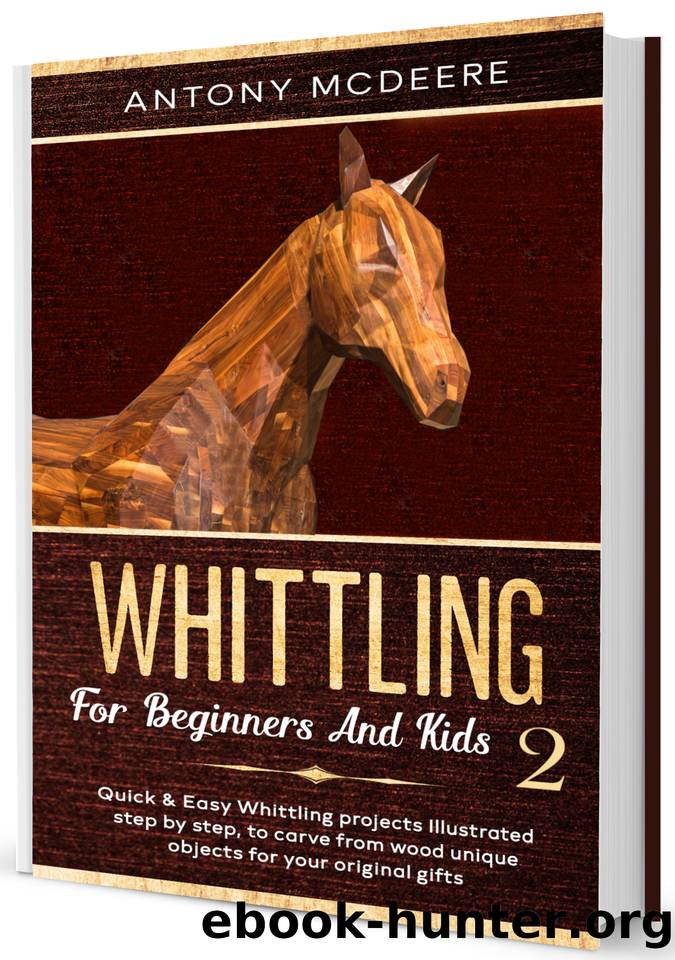 Whittling for Beginners and Kids 2: Amazing and Easy Whittling Projects Step by Step Illustrated to Carve from Wood unique Objects for your original Gifts by Antony McDeere