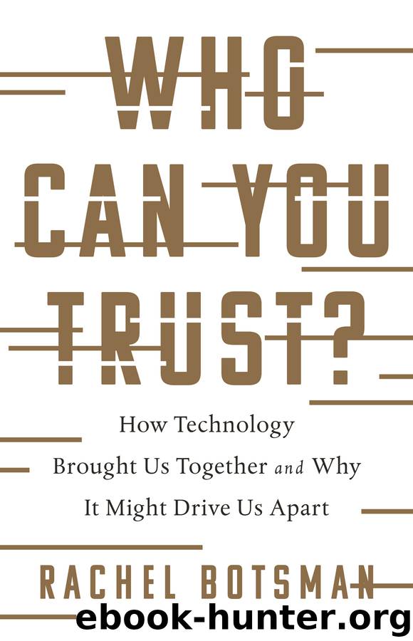 Who Can You Trust? by Rachel Botsman