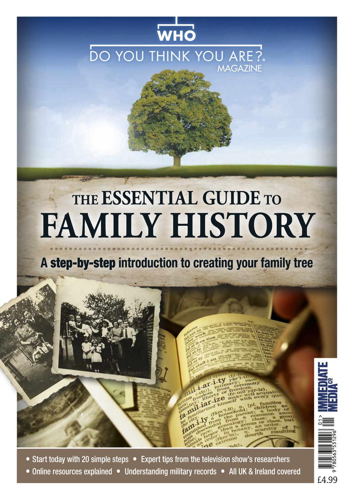 Who Do You Think You Are? - The Essential Guide to Family History by Unknow