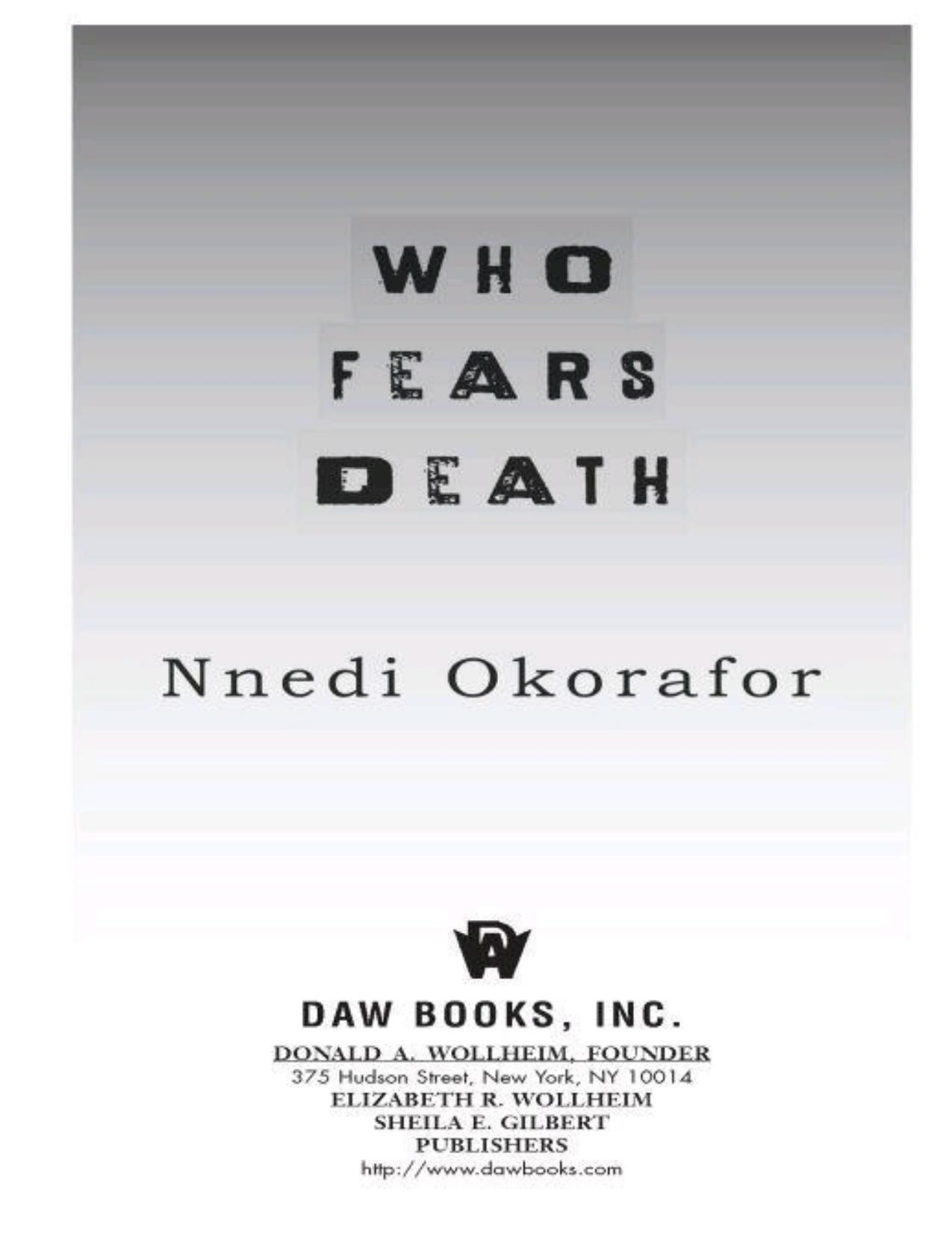 Who Fears Death by Nnedi Okorafor