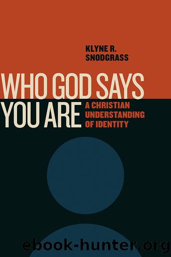 Who God Says You Are: a Christian Understanding of Identity by Klyne R. Snodgrass