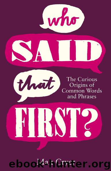 Who Said That First? by Max Cryer