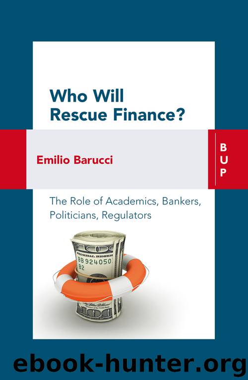 Who will Rescue Finance? by Barucci Emilio