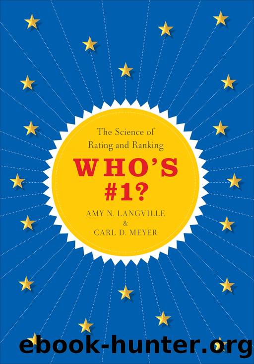 Who's #1? by Langville Amy N. Meyer Carl D. & Carl D. Meyer