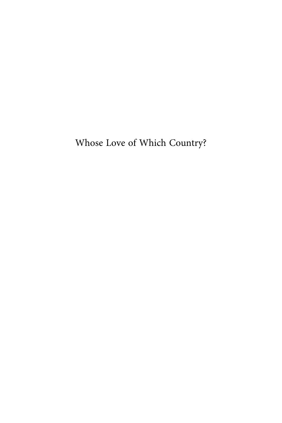 Whose Love of Which Country?: Composite States, National Histories and Patriotic Discourses in Early Modern East Central Europe by Balazs Trencsenyi; Marton Zaszkaliczky; Terence Ball