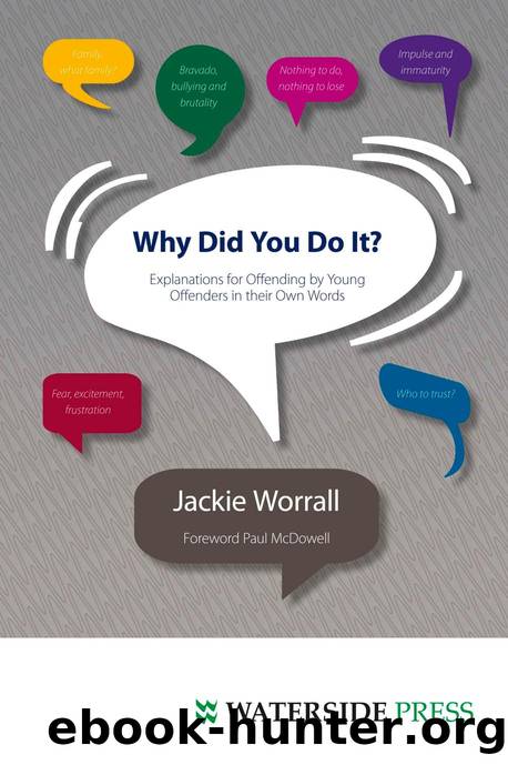 Why Did You Do It? : Explanations for Offending by Young Offenders in Their Own Words by Jackie Worrall