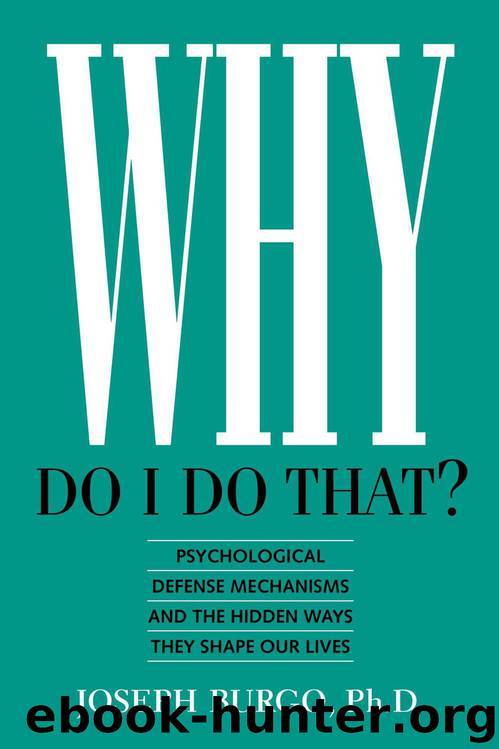 Why Do I Do That?: Psychological Defense Mechanisms and the Hidden Ways They Shape Our Lives by Joseph Burgo PhD
