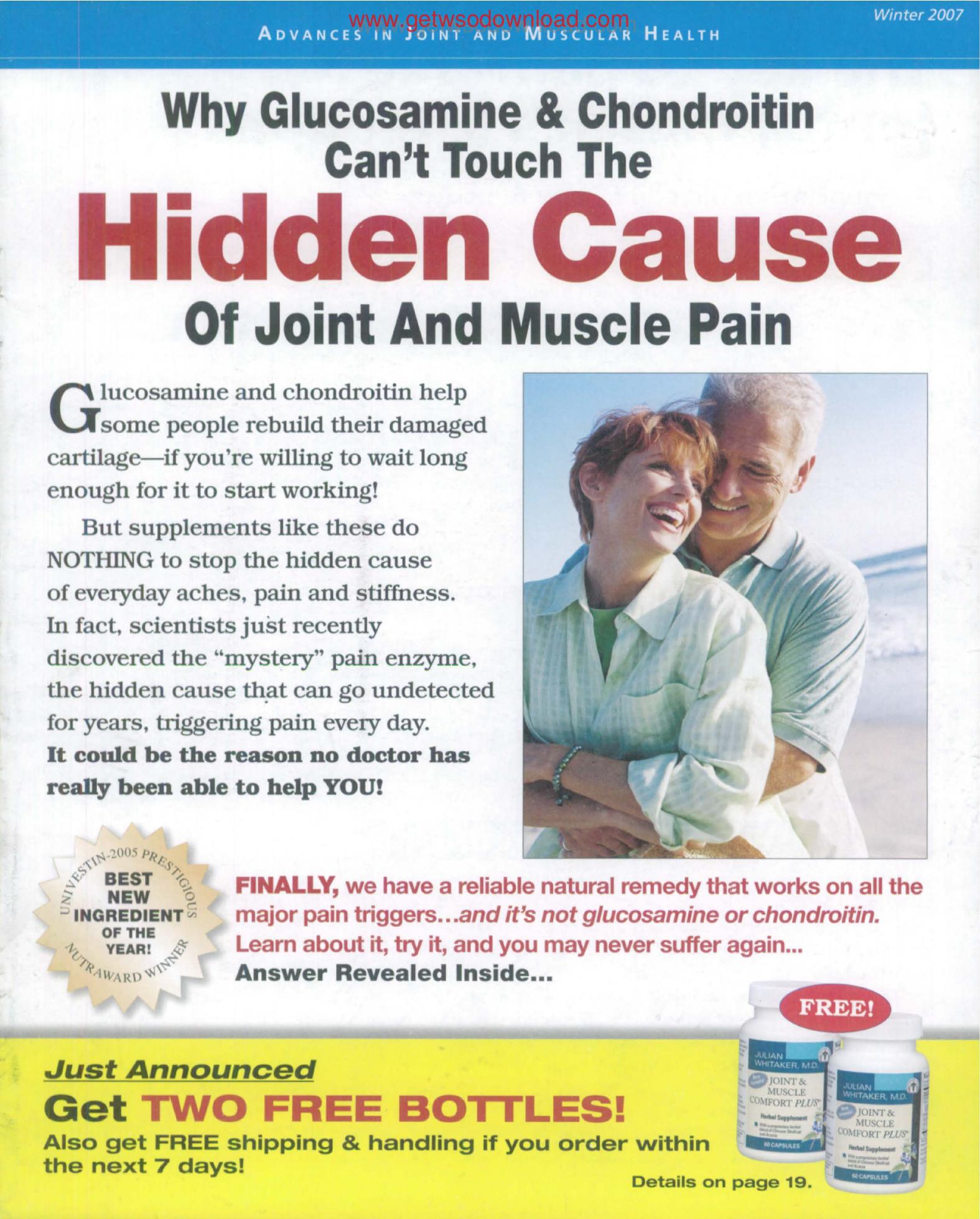 Why Glucosamine And Chondroitin Cant Touch The Hidden Cause Of Joint And Muscle Pain by Unknown