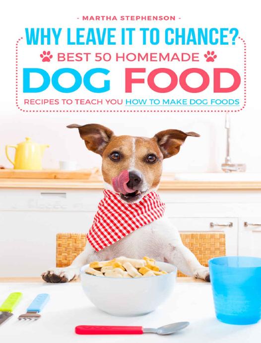Why Leave It to Chance?: Best 50 Homemade Dog Food Recipes to Teach You How to Make Dog Foods by Martha Stephenson