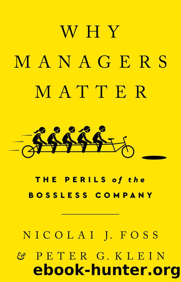 Why Managers Matter by Nicolai J Foss