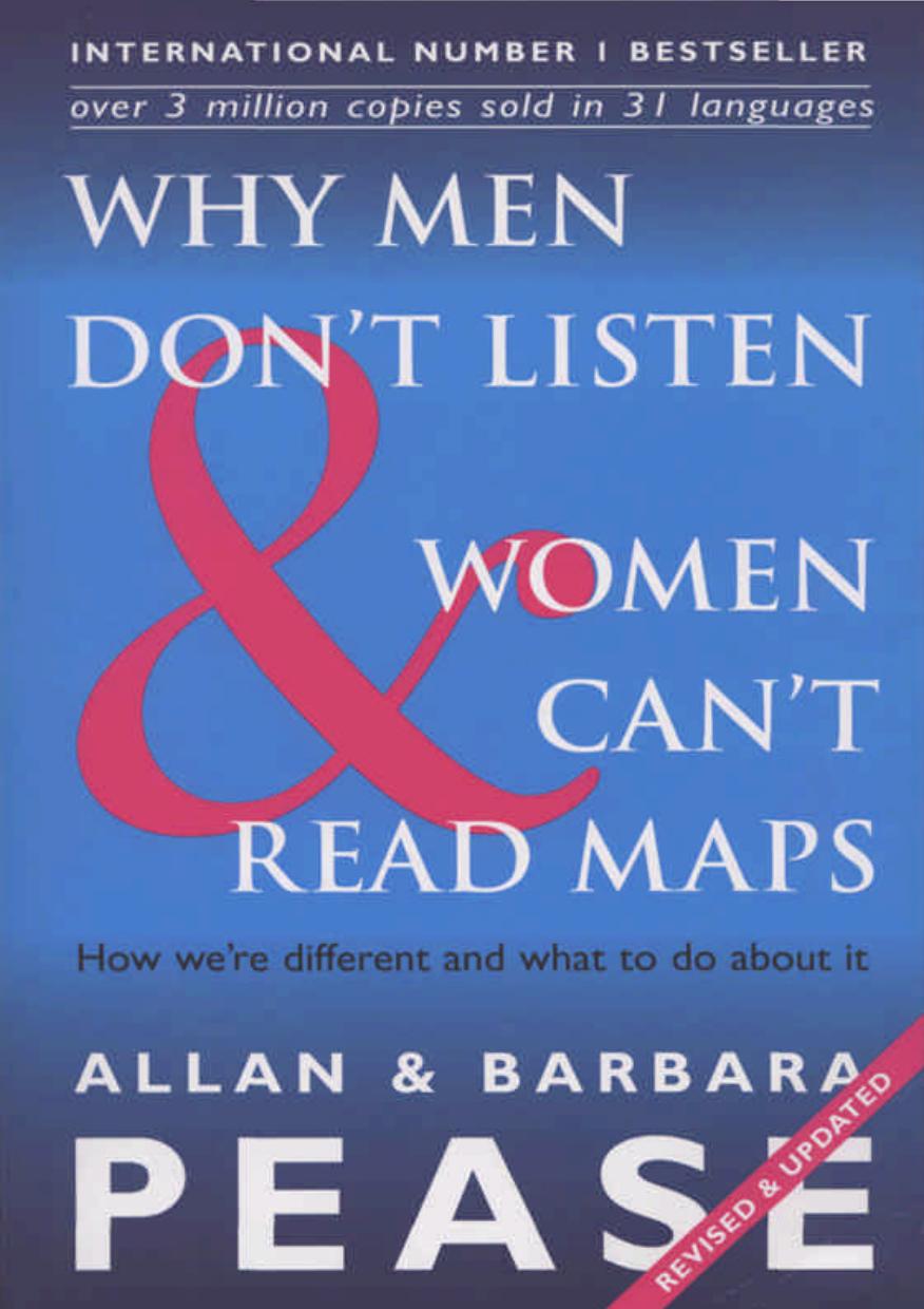 Why Men Don't Listen and Women Can't Read Maps by Unknown