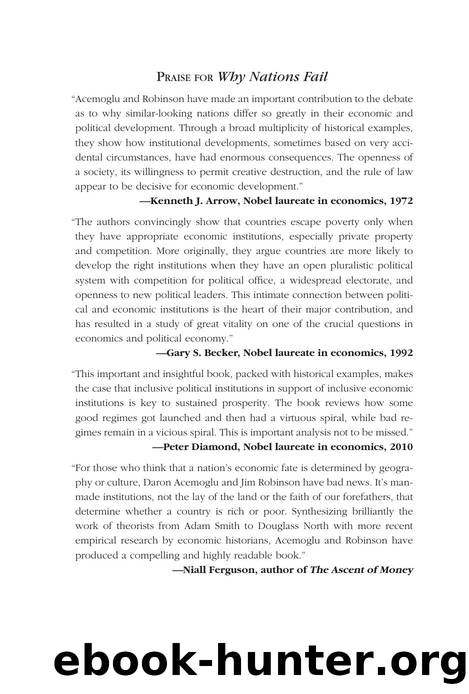 Why Nations Fail by Acemoglu Daron; Robinson James A.;