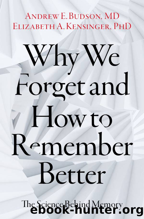 Why We Forget and How to Remember Better by Budson Andrew E.;Kensinger Elizabeth A.;Schacter Daniel L.;