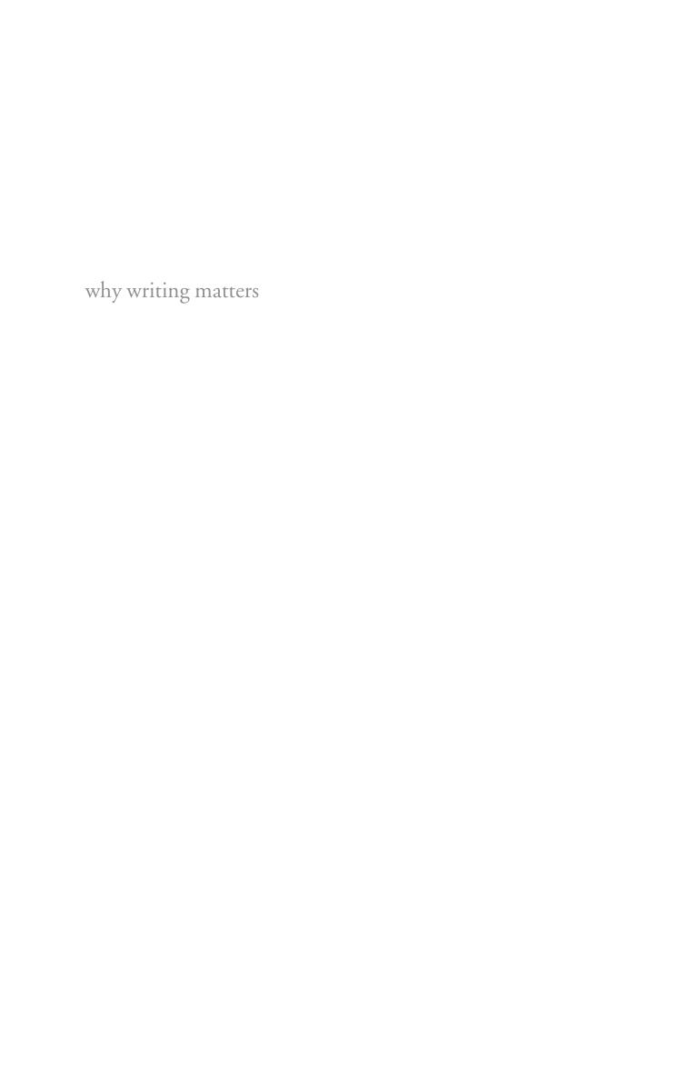 Why Writing Matters by Nicholas Delbanco