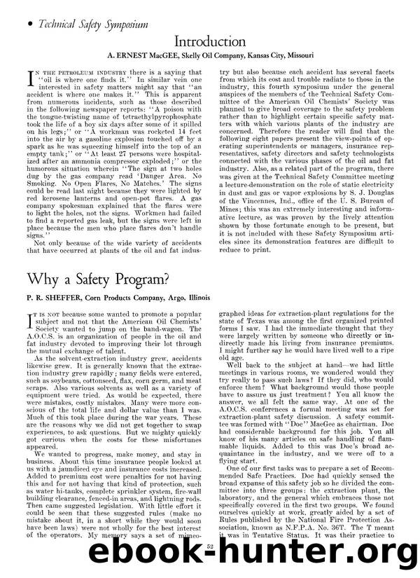 Why a safety program? by Unknown